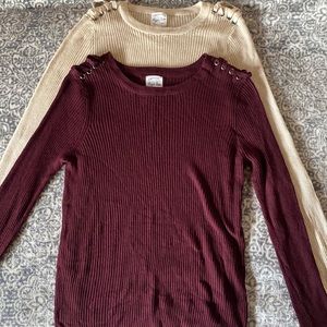 2 sweaters! One new one used.